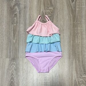 Carter's Multicolor Ruffle Baby Swimsuit